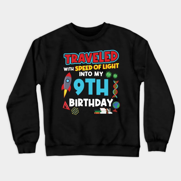 9. Birthday - Science Birthday Crewneck Sweatshirt by Peco-Designs